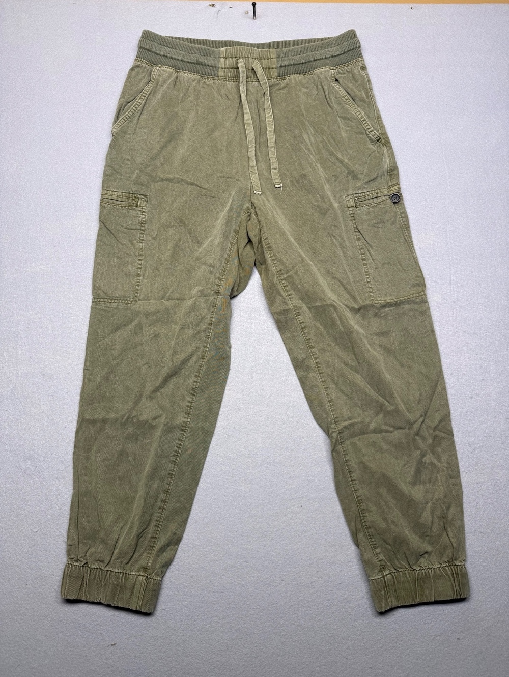 Aerie Cargo Jogger Pants Women Medium Olive